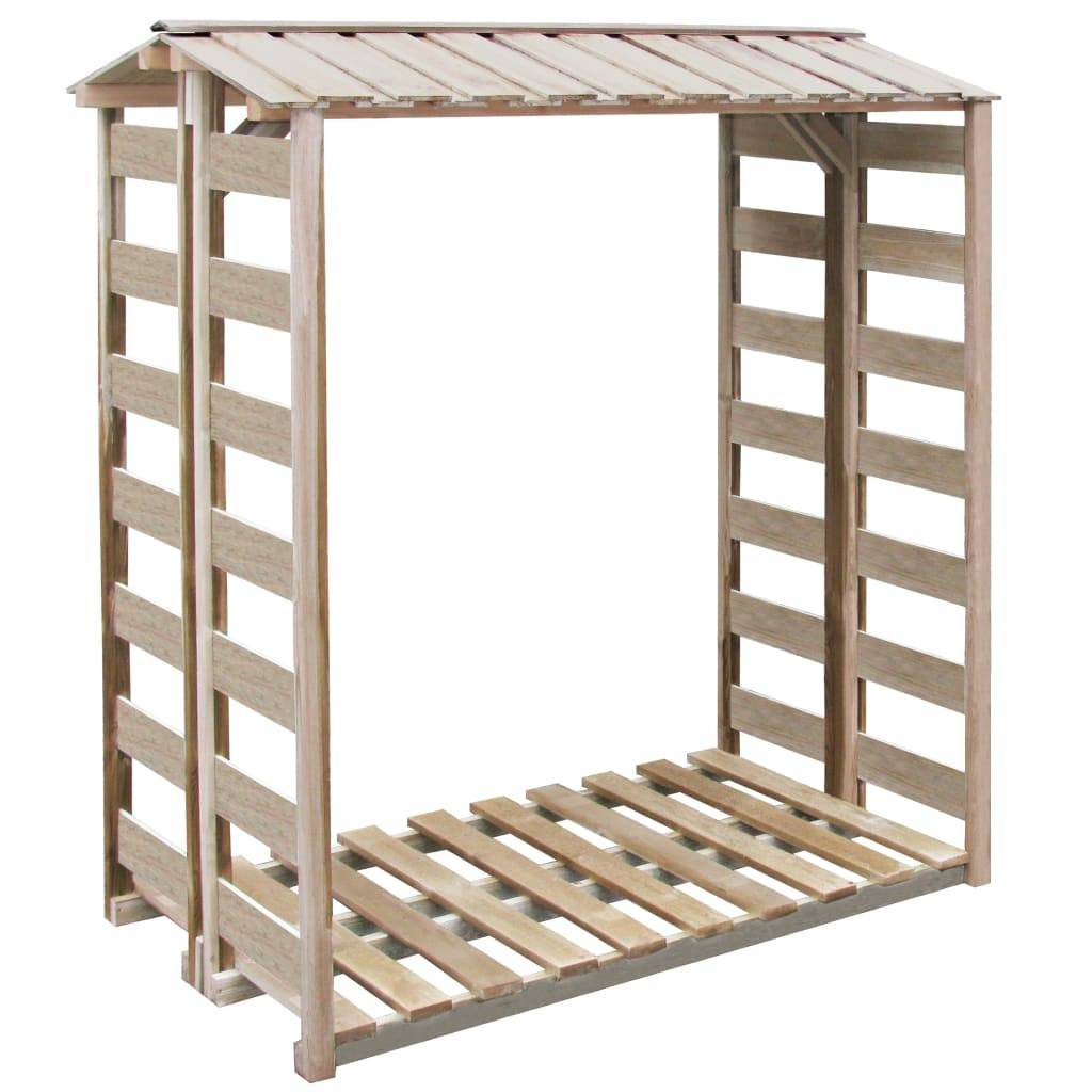 vidaXL Brennholz-Lagerschuppen 150x90x176 cm Kiefernholz Imprägniert-0