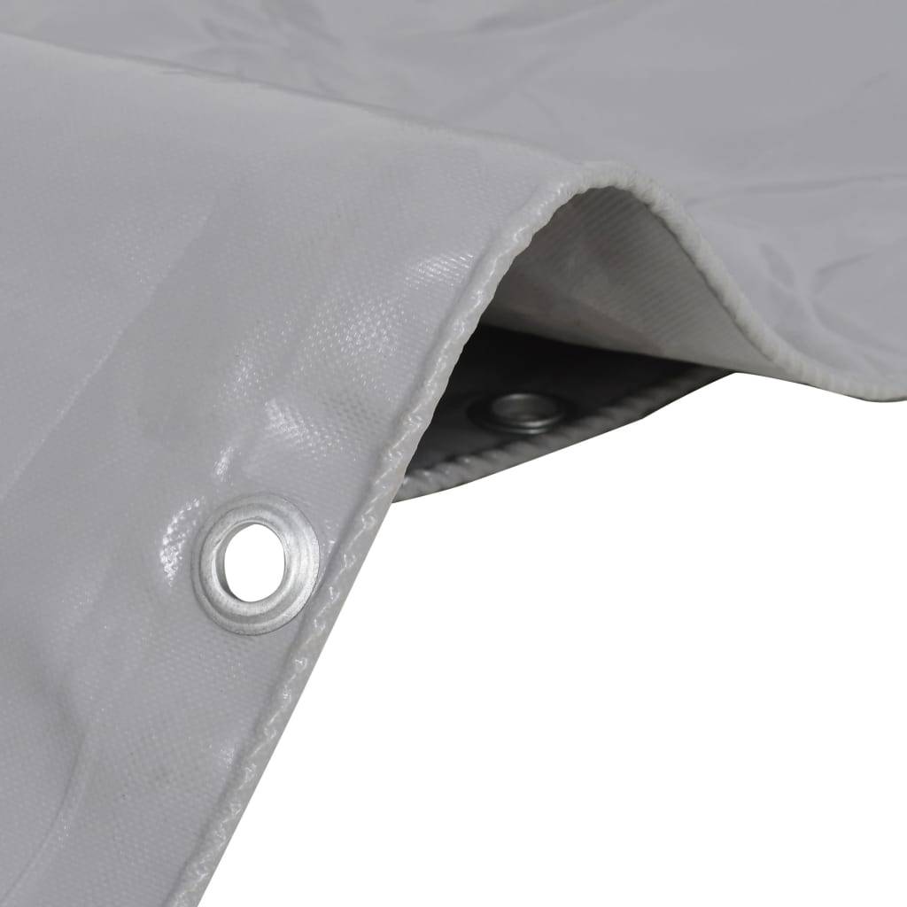 vidaXL Abdeckplane 650 g/m² 2x3 m Grau-1