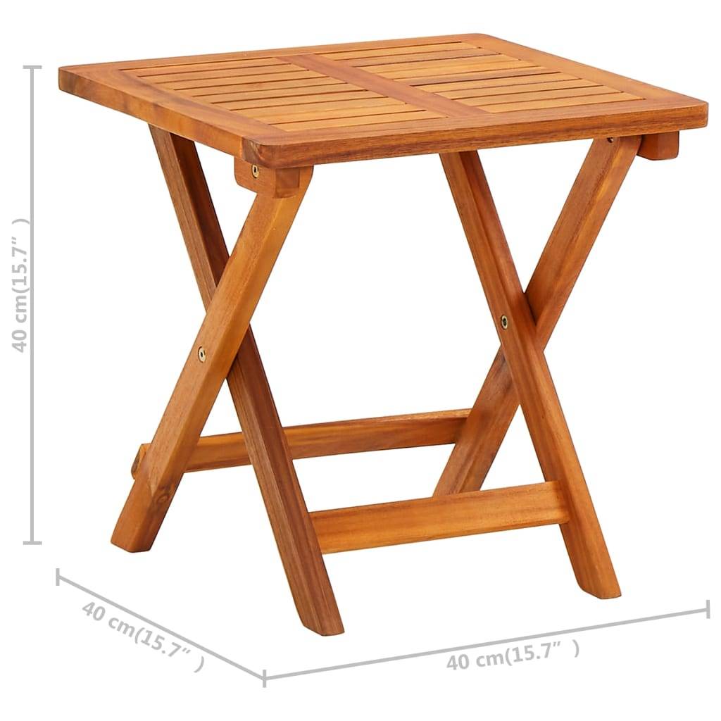 vidaXL Sonnenliegen 2 Stk. mit Tisch und Auflagen Massivholz Akazie-4