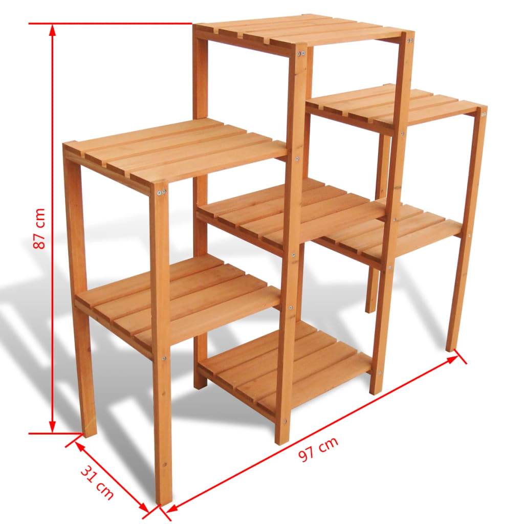 vidaXL Pflanzentreppe Garten 97 x 31 x 87 cm-1