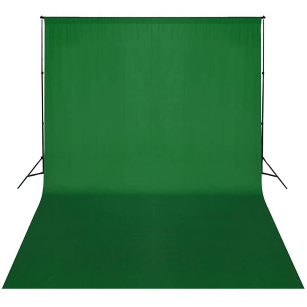 vidaXL Fotohintergrund-System 300 x 300 cm Grün-2