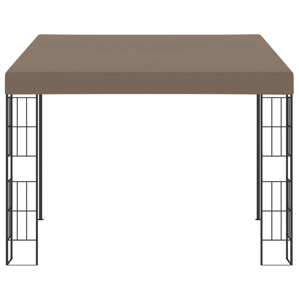 vidaXL Wand-Pavillon 3x3 m Taupe Stoff-1