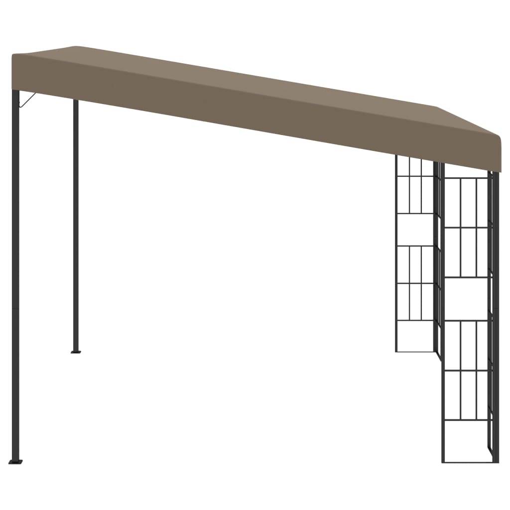 vidaXL Wand-Pavillon 3x3 m Taupe Stoff-2