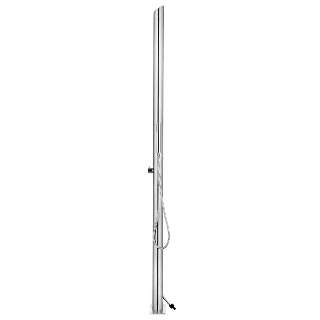 vidaXL Gartendusche 220 cm Edelstahl-2
