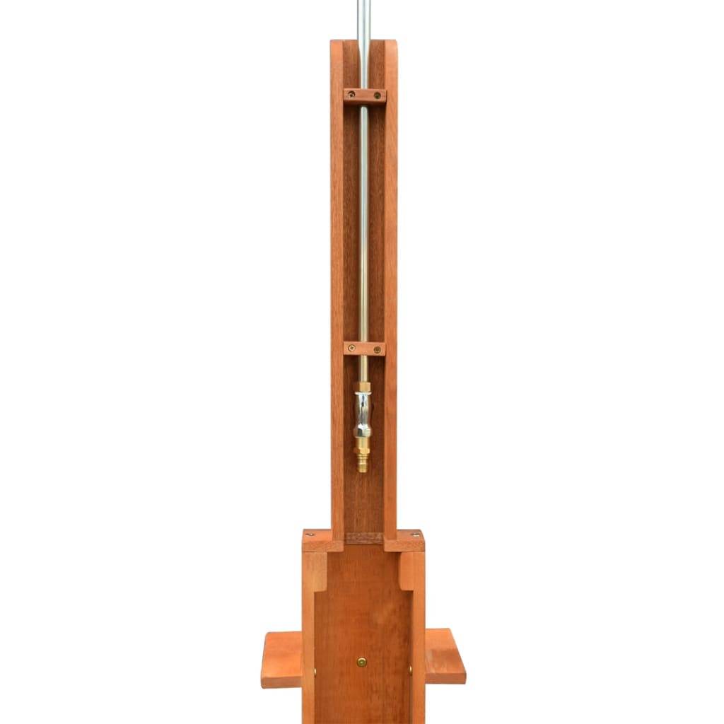 Außendusche Eukalyptus Holz und Stahl-2