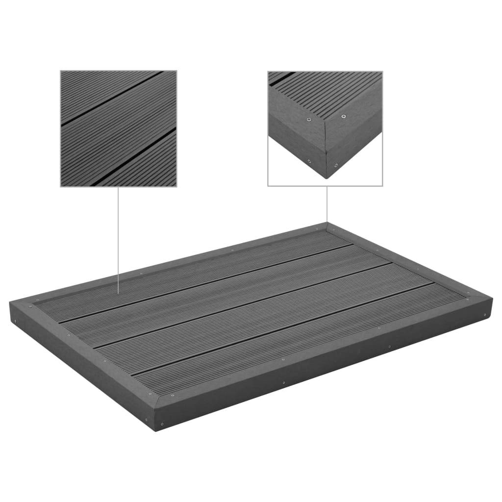 vidaXL Bodenelement für Solardusche Poolleiter WPC-2