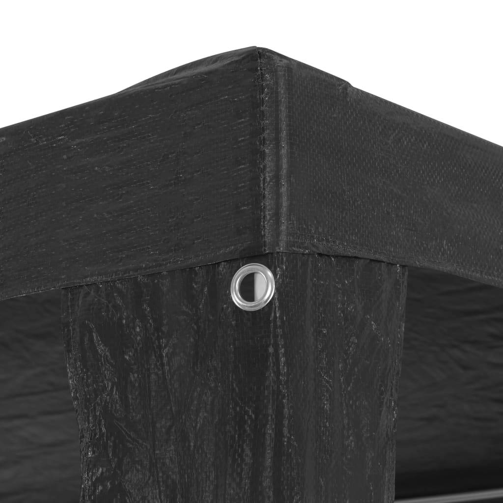 Partyzelt 3 x 3 m PE Anthrazit-3