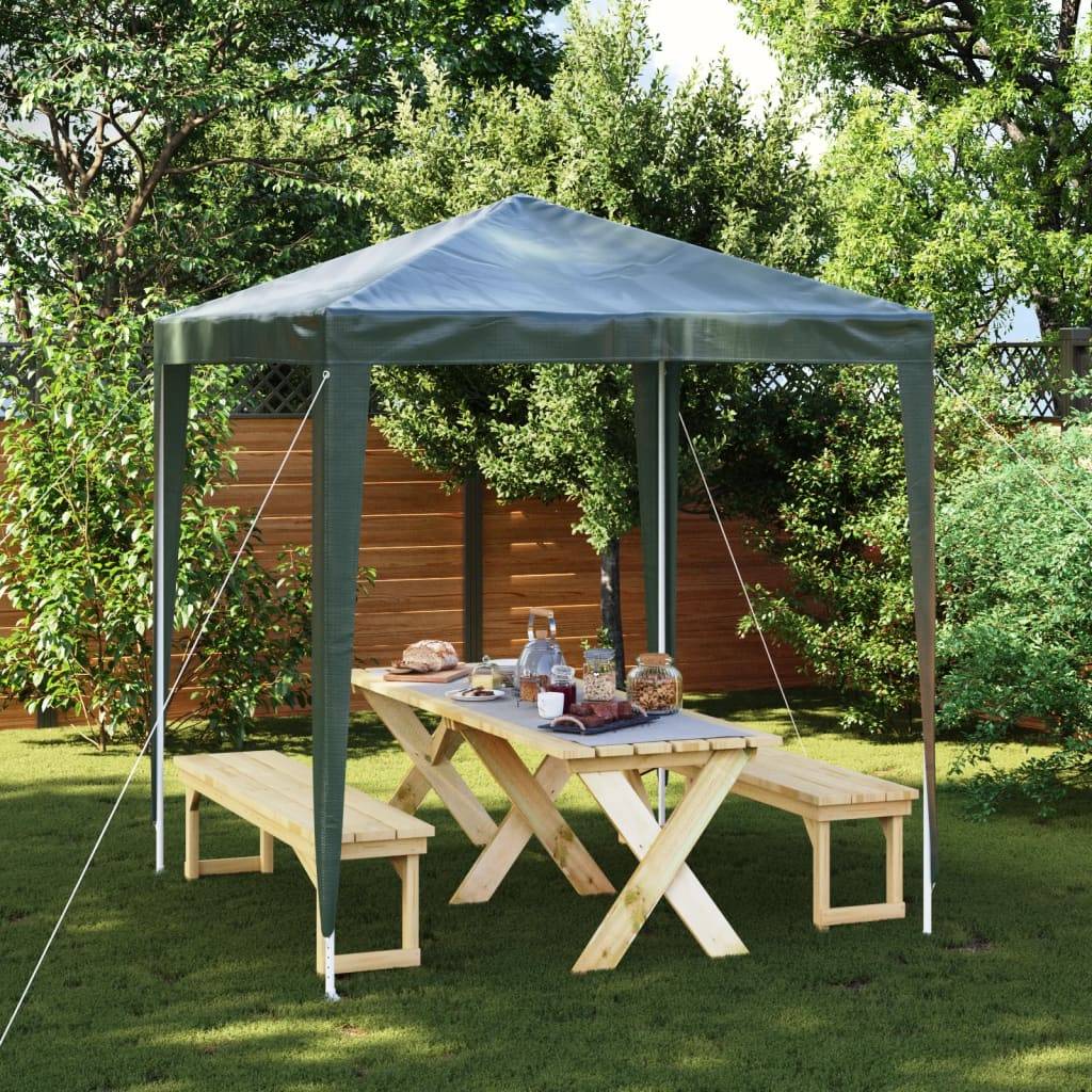 vidaXL Profi-Partyzelt 2×2 m Grün-1