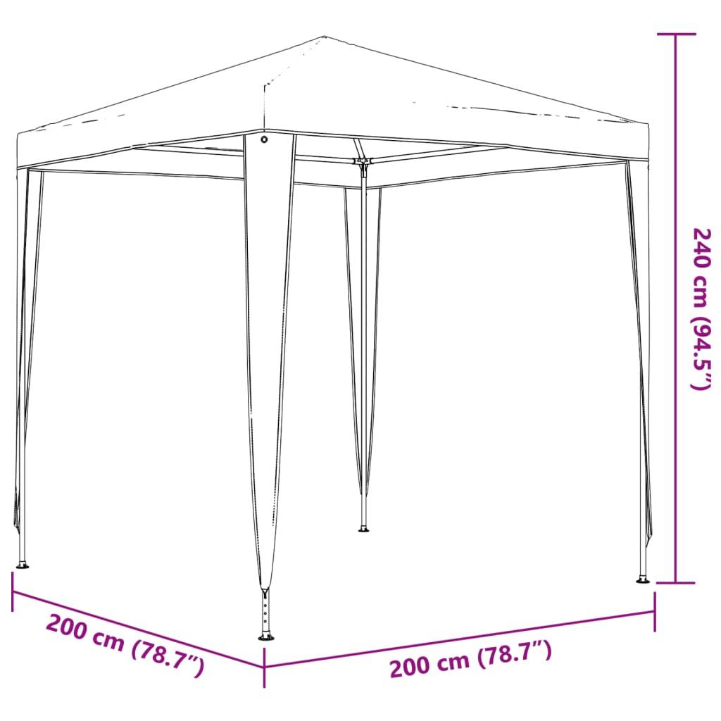 vidaXL Profi-Partyzelt 2×2 m Grün-4