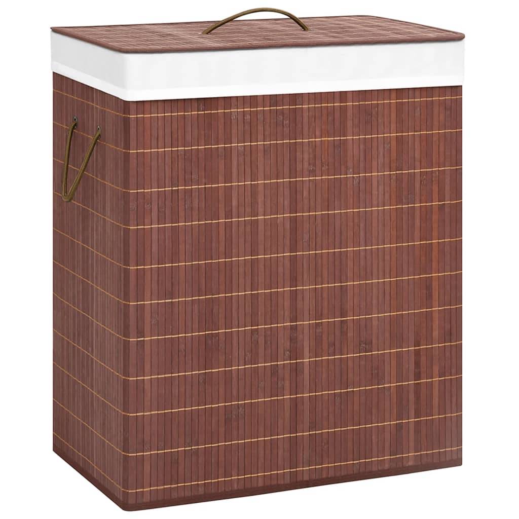 Bambus-Wäschekorb Braun 100 L-0