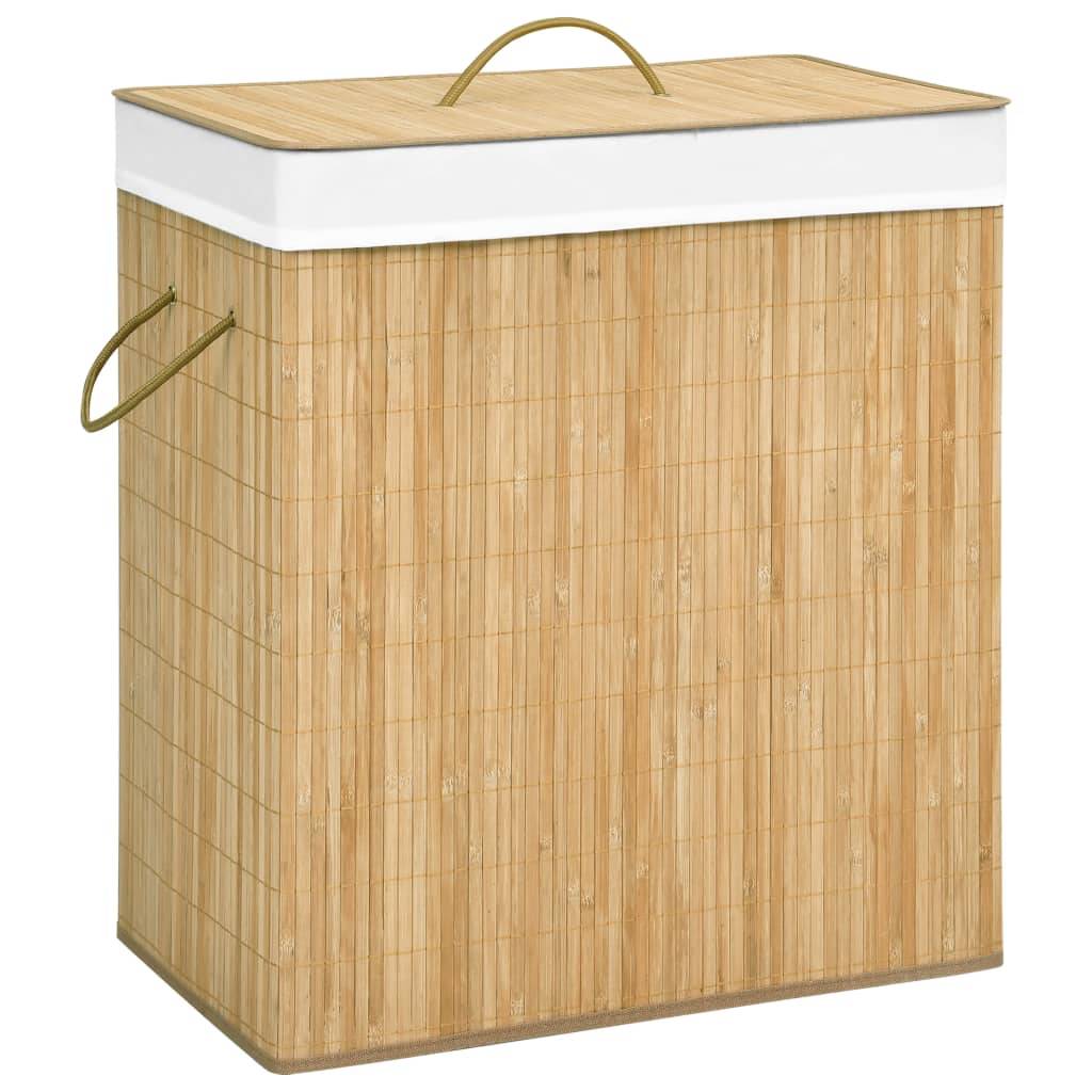 Bambus-Wäschekorb 100 L-0
