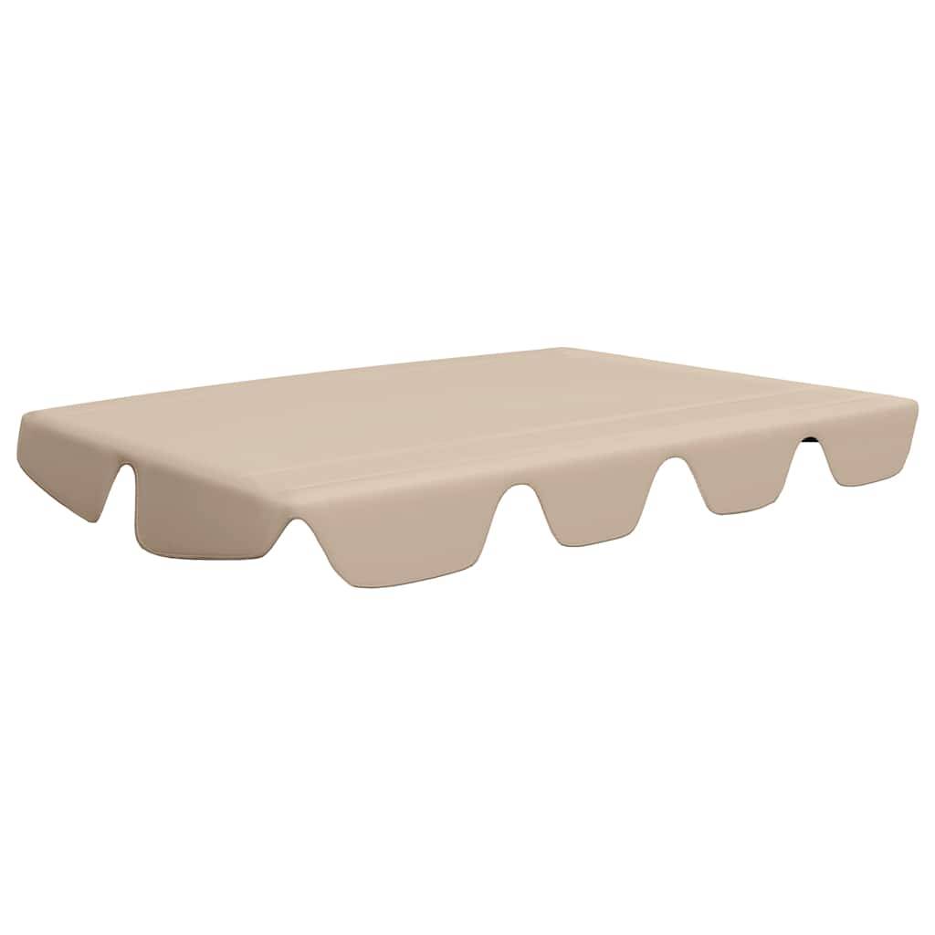 vidaXL Ersatzdach für Hollywoodschaukel Beige 150/130x105/70 cm-1