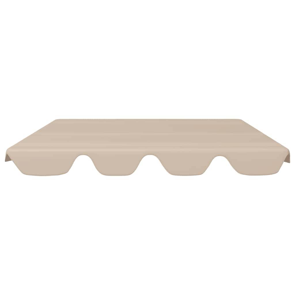 vidaXL Ersatzdach für Hollywoodschaukel Beige 150/130x105/70 cm-2