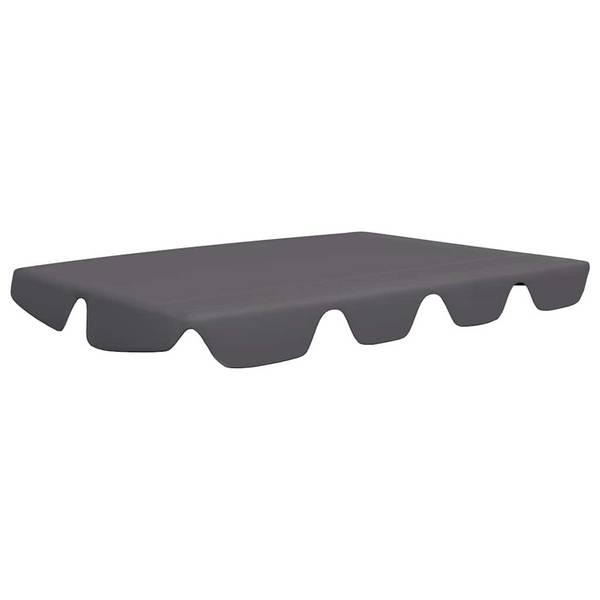 Ersatzdach für Hollywoodschaukel Anthrazit 150/130x70/105 cm