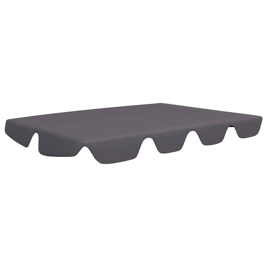 Ersatzdach für Hollywoodschaukel Anthrazit 150/130x70/105 cm-0