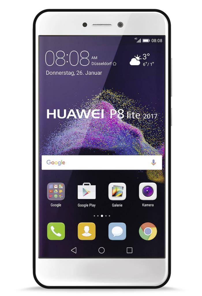 Shine Cover Schwarz für Huawei P8 Lite 2017-2