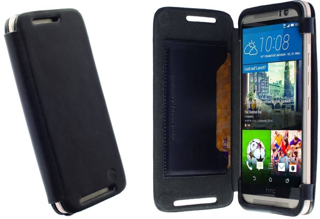 Kiruna Card Flip-Case Black für HTC One M9-0