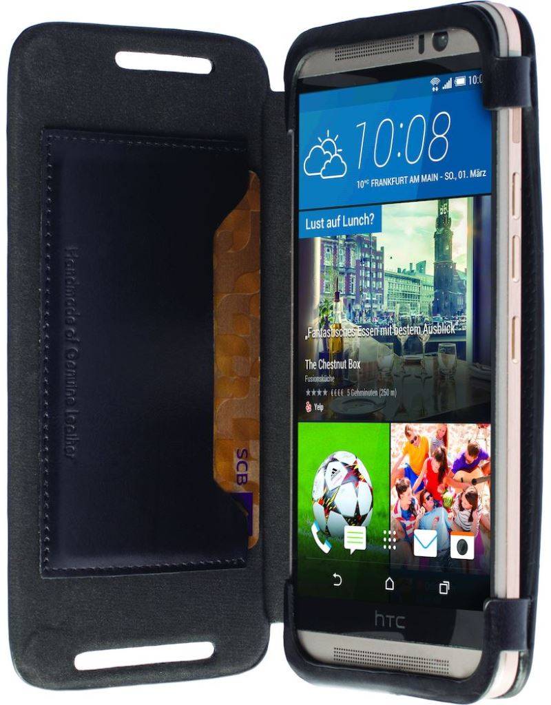 Kiruna Card Flip-Case Black für HTC One M9-3