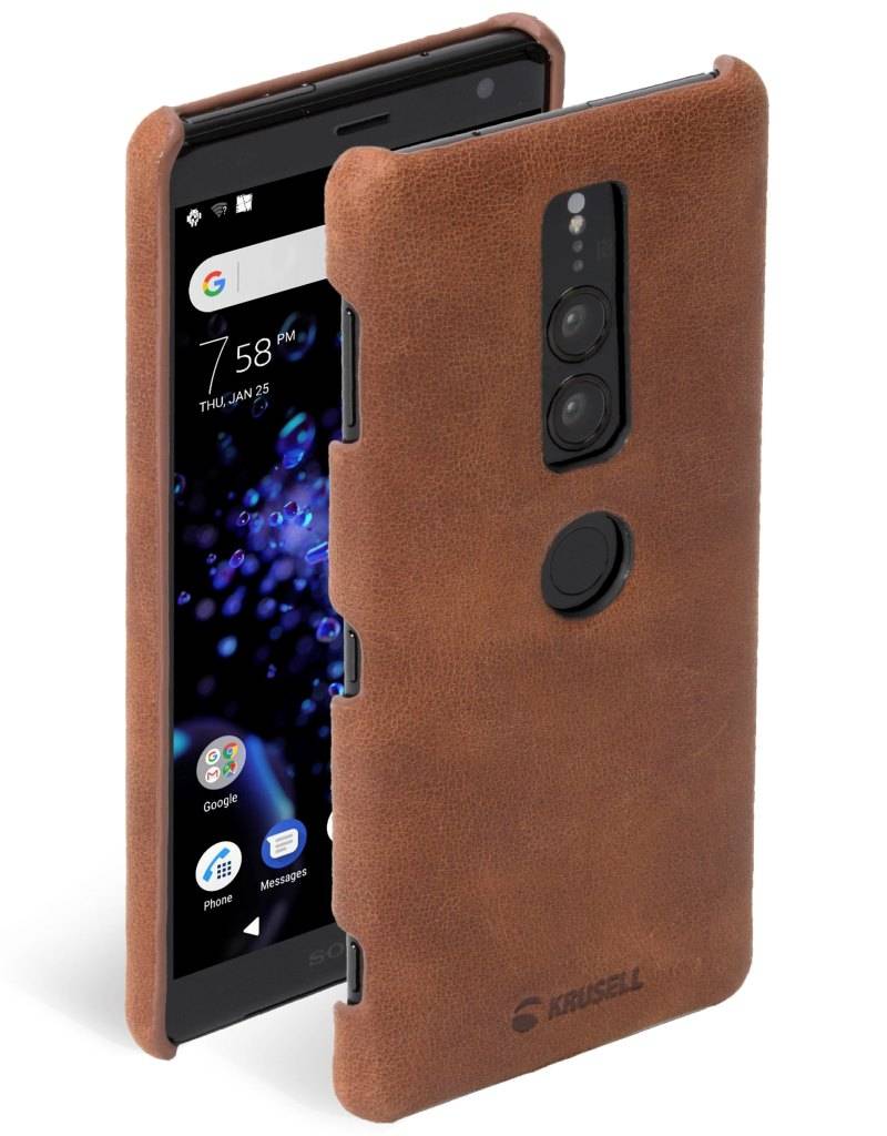 Sunne Cover Cognac für Sony Xperia XZ2 Premium-0