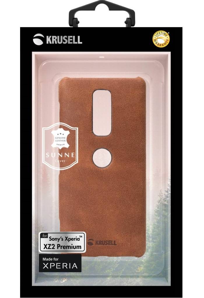 Sunne Cover Cognac für Sony Xperia XZ2 Premium-3