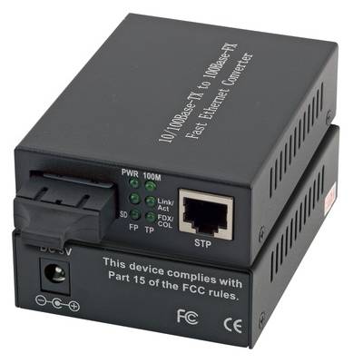 Media Converter RJ45-STP/SC 1310nm/10km, Fast Ethernet, SM