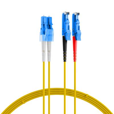 Duplex Patchkabel E2000©-LC OS2 -- 1m LSZH 2mm gelb SALE LC-E2000© OS2