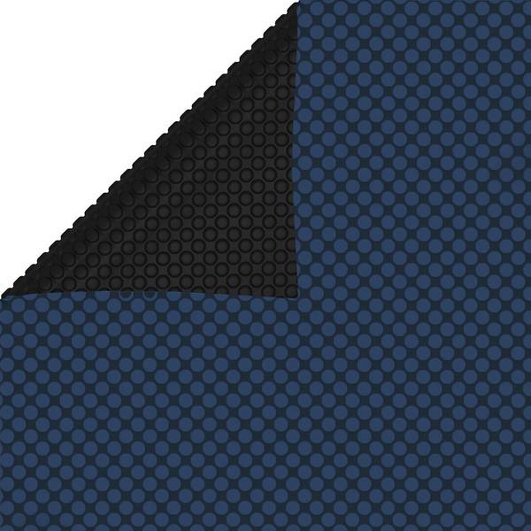 vidaXL Treibende Pool-Solarplane PE 975x488 cm Schwarz und Blau