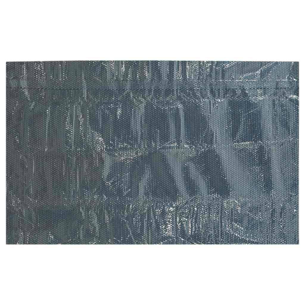 vidaXL Treibende Pool-Solarplane PE 1000x600 cm Schwarz und Blau-2
