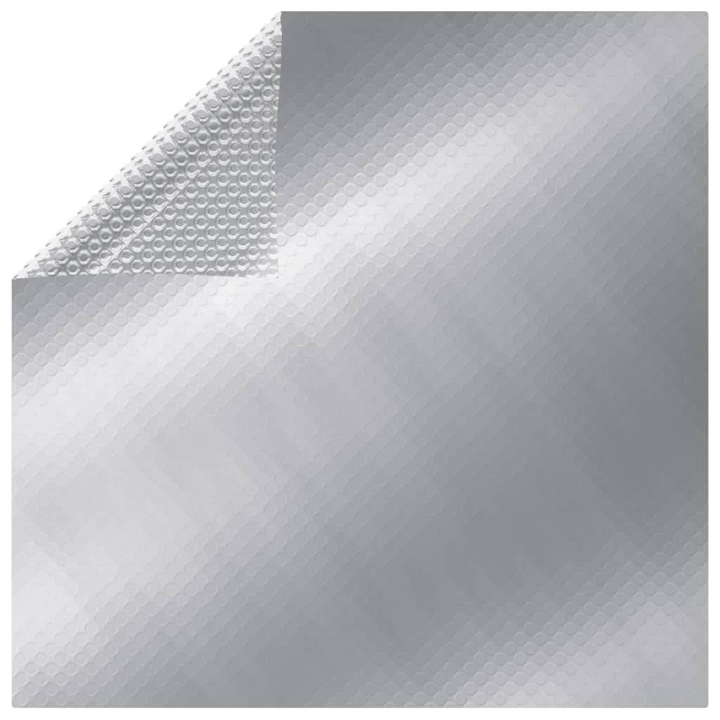 vidaXL Poolabdeckung Silbern 975x488 cm PE-0