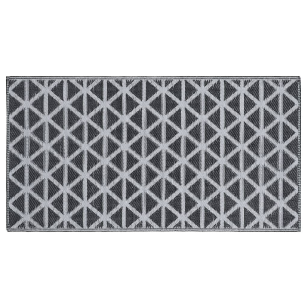 vidaXL Outdoor-Teppich ARAKIL Schwarz 160x230 cm PP-2