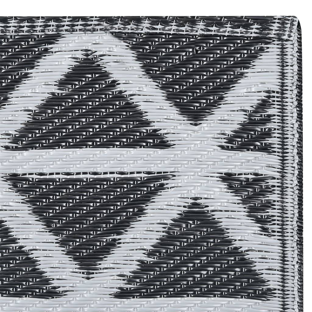 vidaXL Outdoor-Teppich ARAKIL Schwarz 160x230 cm PP-3