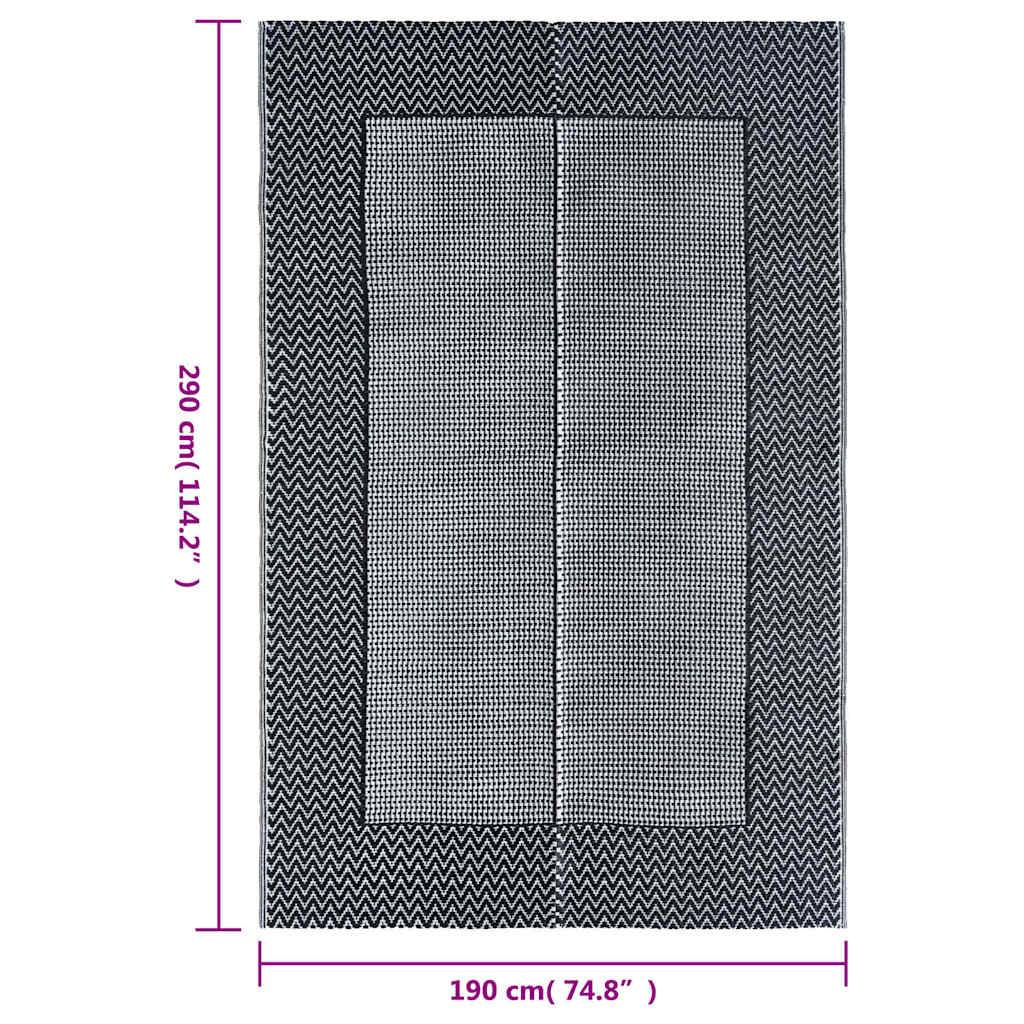 vidaXL Outdoor-Teppich ARAKIL Grau 190x290 cm PP-3