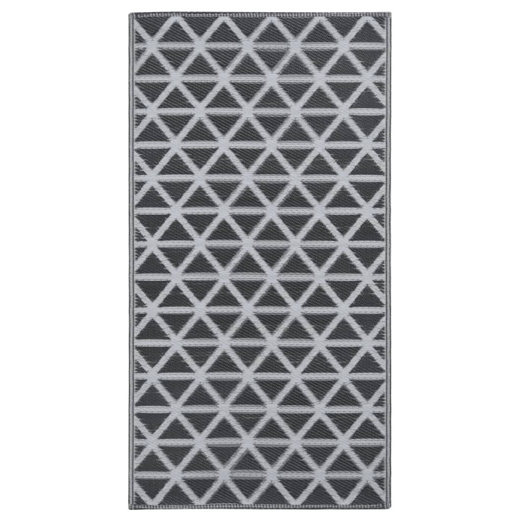 vidaXL Outdoor-Teppich ARAKIL Schwarz 190x290 cm PP-0