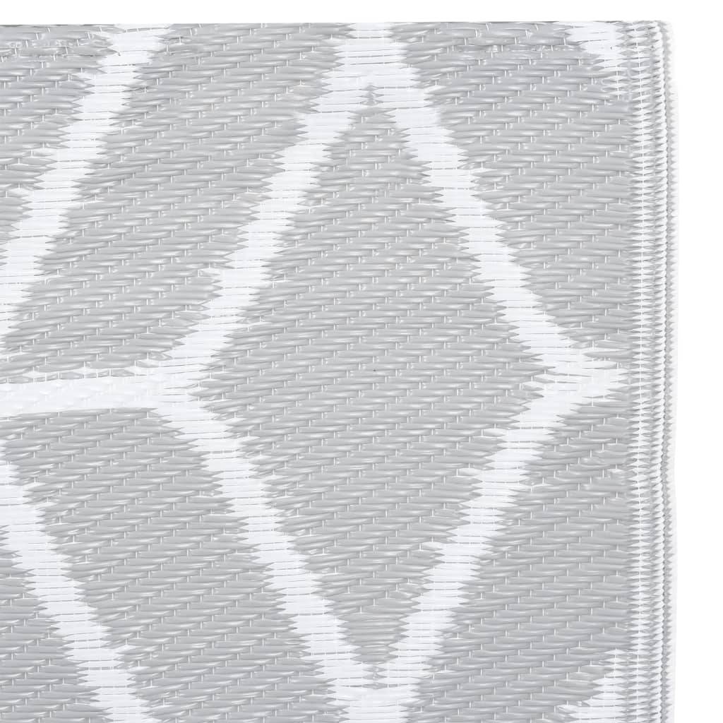 vidaXL Outdoor-Teppich ARAKIL Grau 190x290 cm PP-1