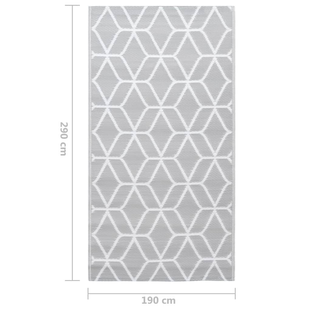 vidaXL Outdoor-Teppich ARAKIL Grau 190x290 cm PP-2