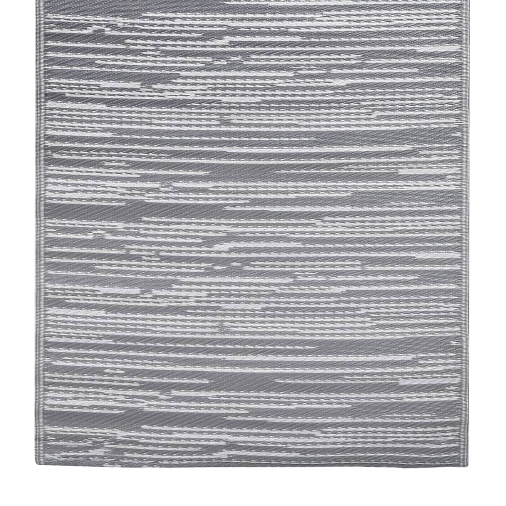 vidaXL Outdoor-Teppich ARAKIL Grau 190x290 cm PP-3