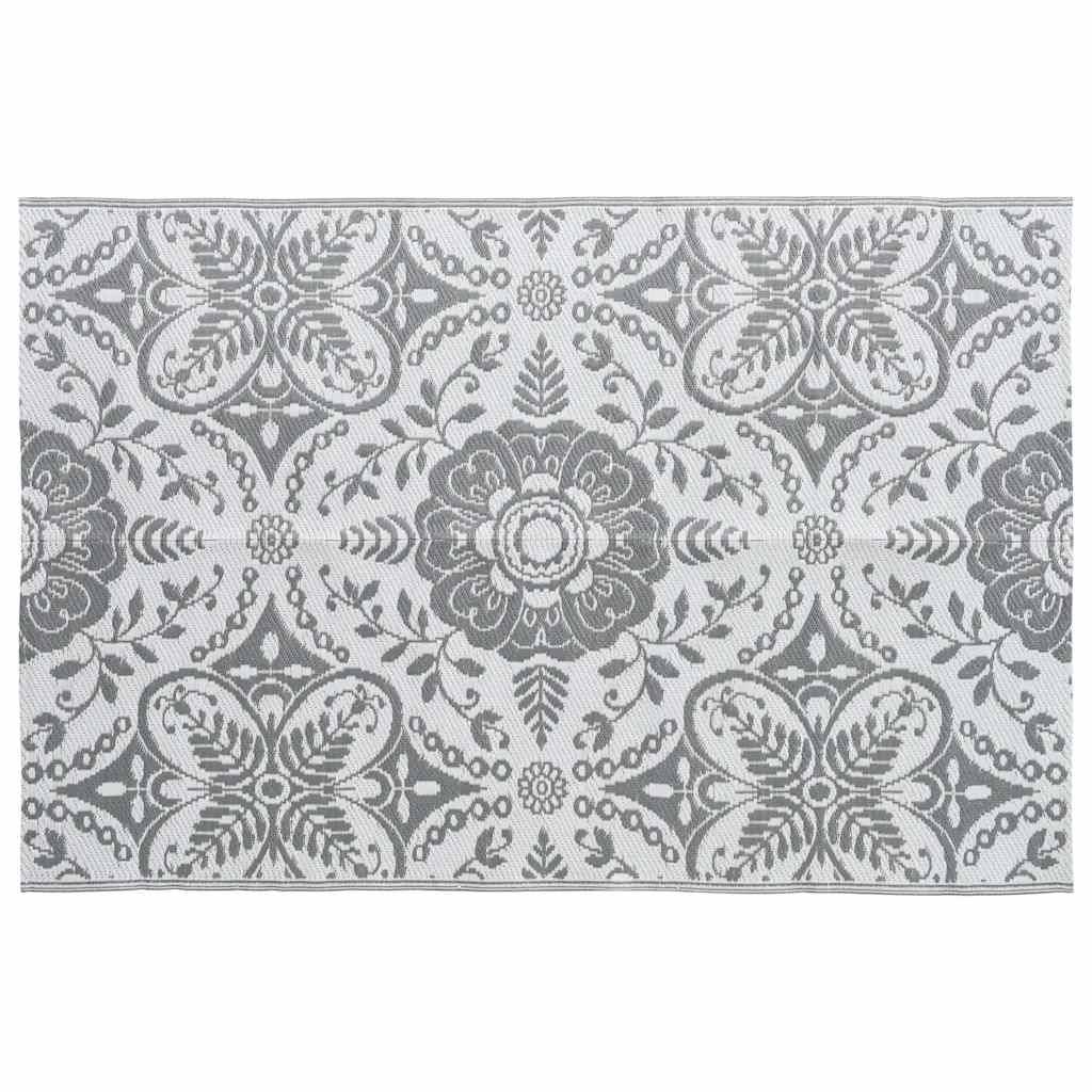 vidaXL Outdoor-Teppich ARAKIL Hellgrau 190x290 cm PP-2