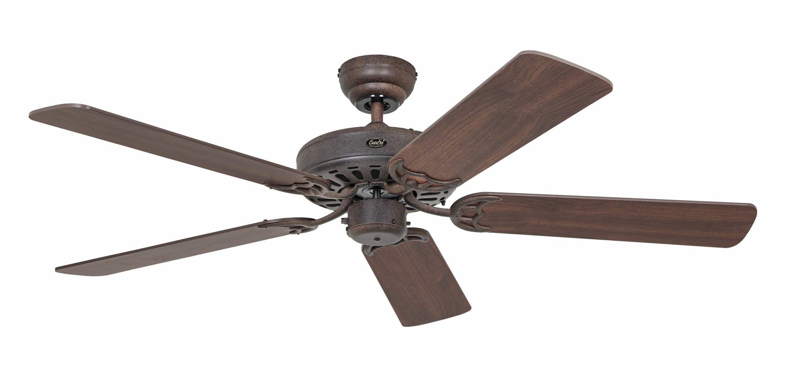 CasaFan Classic Royal 103 BA Deckenventilator 48 W (Ø x H) 103 cm x 230 mm Braun Leuchtenanbau möglich, Wendbare Flügel,-4