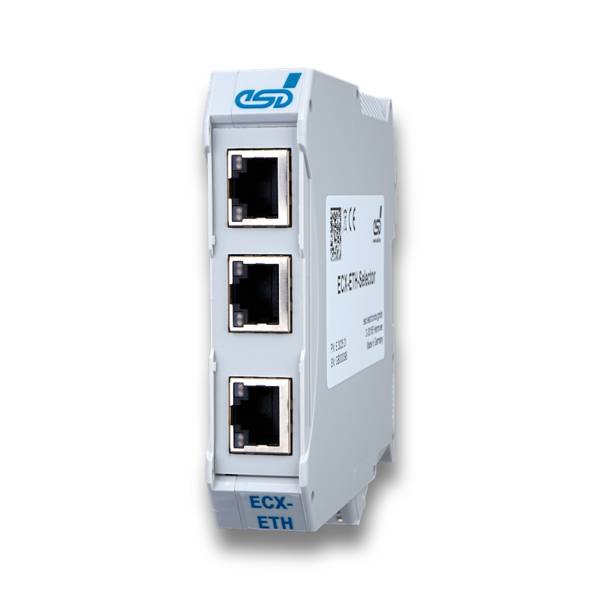 esd ECX-ETH-Selector - EtherCAT®- / Ethernet-Selector für zwei Master oder Netzwerke