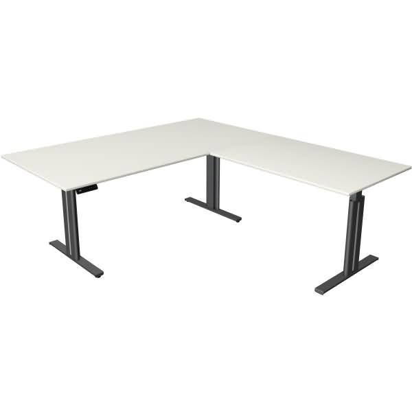 Sitz-/Stehtisch Move 3 elegant BxTxH 200x220x72-120cm + Anbautisch weiß-0