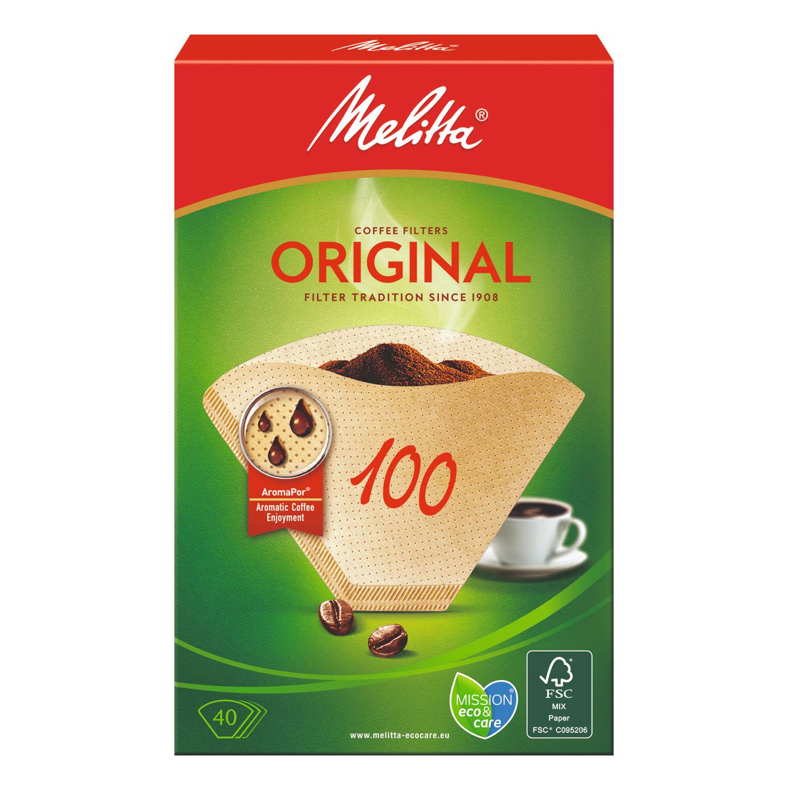 Melitta SDA Filtertüten 100/40 naturbr(VE40)-0