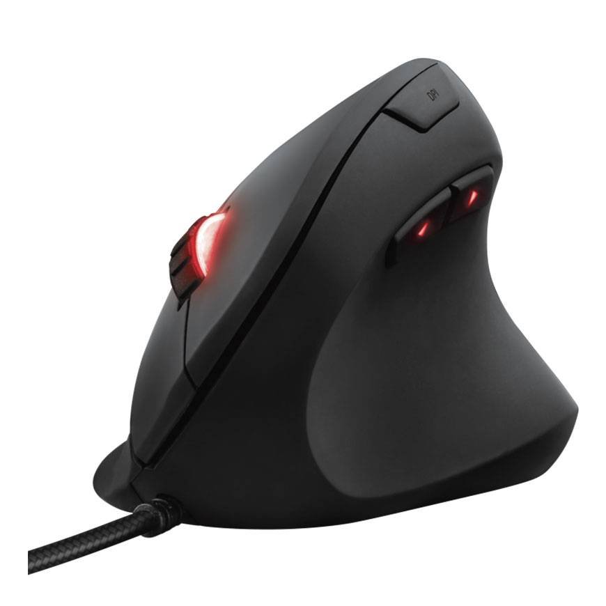 Trust Gaming GXT 144 Rexx Vertikale Gaming-Maus - Schwarz 22991-1