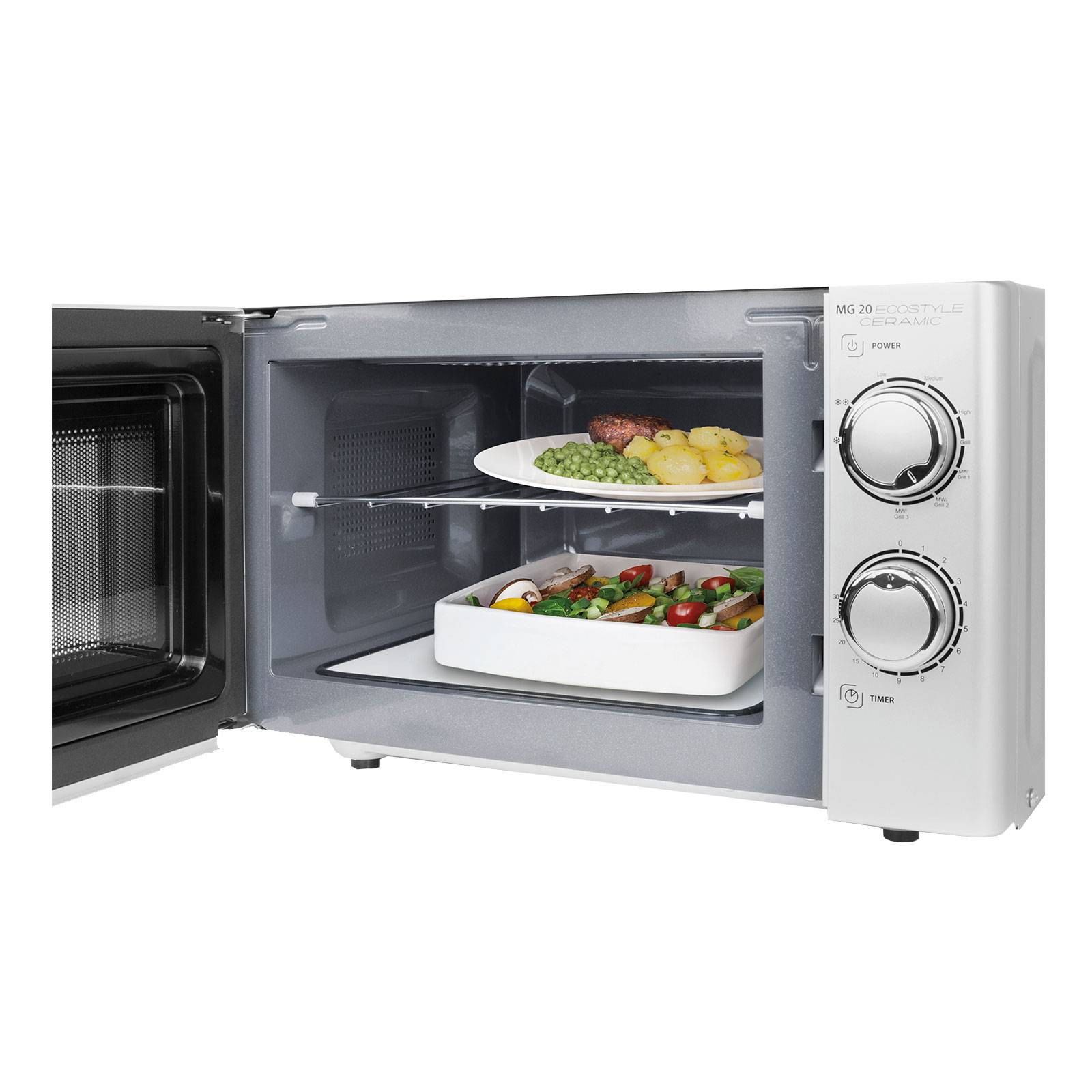 Caso MG 20 Ecostyle Ceramic Design Mikrowelle Gar- und Grillfunktion-2