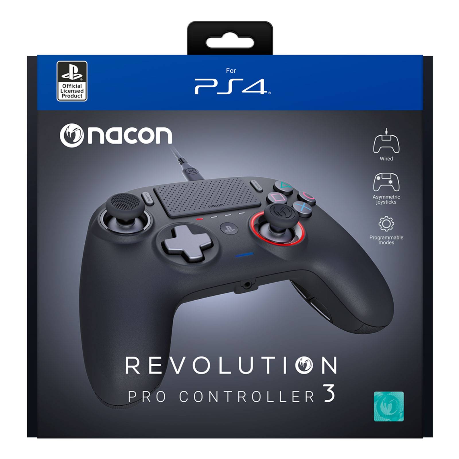 Nacon NA383508 PS4 Revolution Pro Controller 3, kabelgebunden, USB, schwarz-3