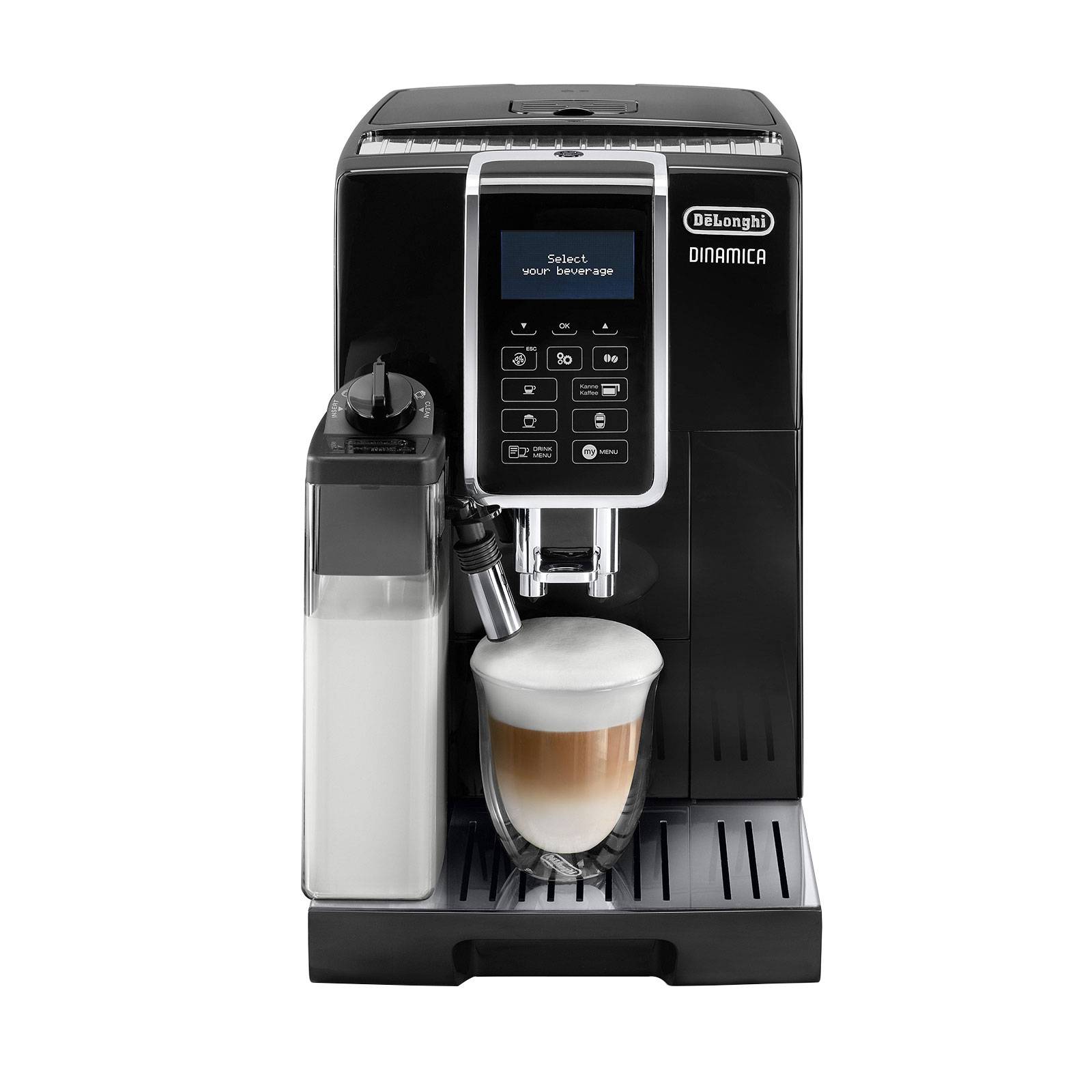 De'Longhi DINAMICA ECAM 356.57.B - Automatische Kaffeemaschine mit Cappuccinatore - 15 bar - Schwarz-0