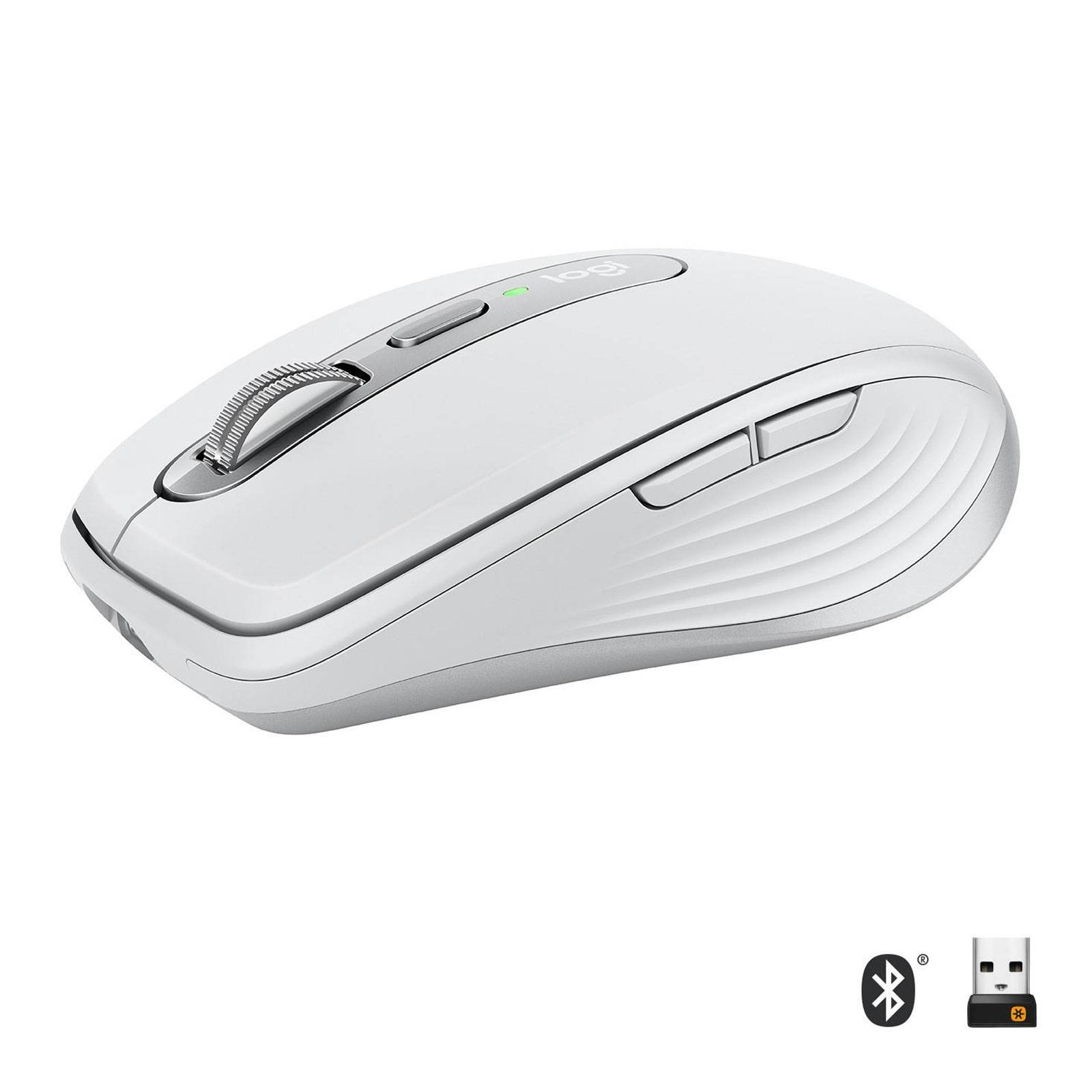 Logitech MX Anywhere 3 Maus Bluetooth®, Funk Laser Hellgrau 6 Tasten 1000 dpi Wiederaufladbar-1