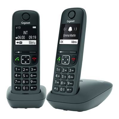 Gigaset AE690 Duo Schnurlostelefon ohne Anrufbeantworter anthrazit-0