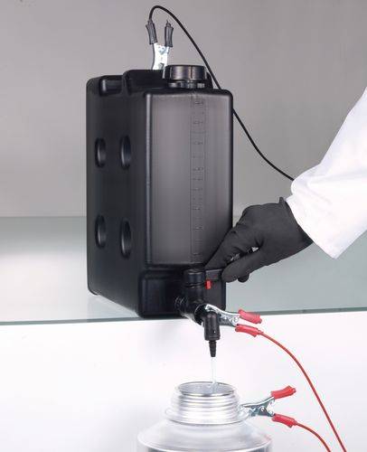Raumsparkanister mit Ablasshahn, elektrisch leitfähig, 10 Liter Volumen-3
