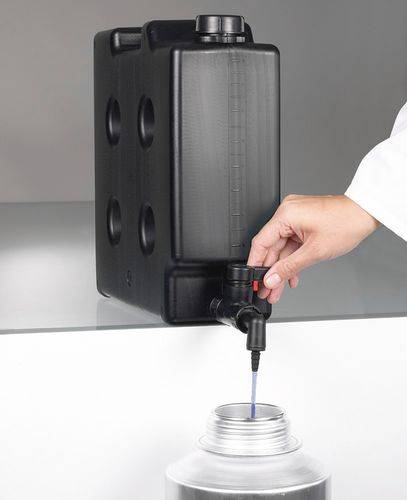 Raumsparkanister mit Ablasshahn, elektrisch leitfähig, 10 Liter Volumen-4