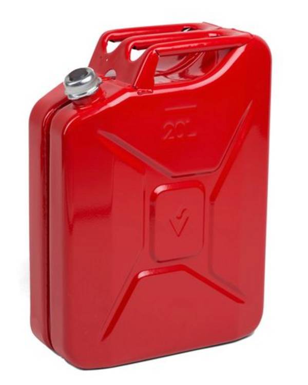 Kraftstoffkanister aus Stahl, mit Schraubkappe, 20 Liter Volumen, mit UN-Zulassung